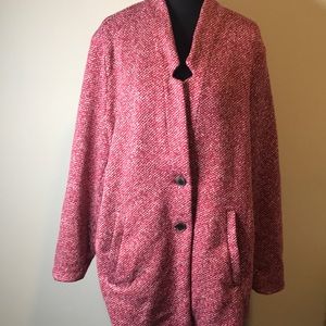 EUC Oversized button front coat old navy